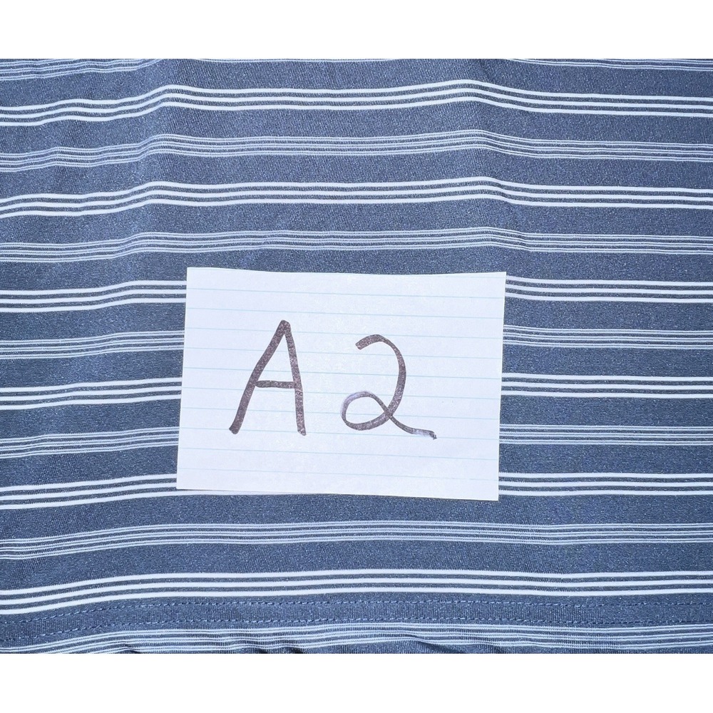 PGA Tour Golf Shirt Size XL Extra Large Polo Gray White Striped - Picture 11 of 11